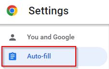 Auto Fill Menu