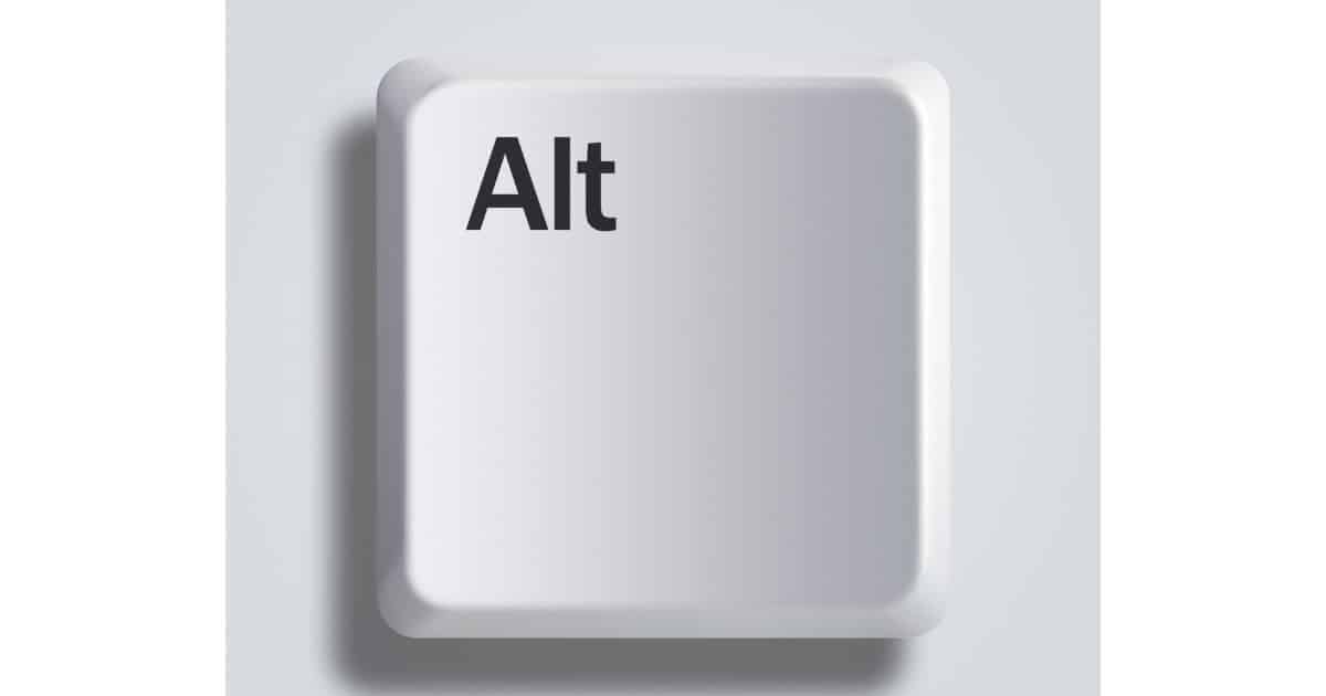 Image displaying the ALT KEY
